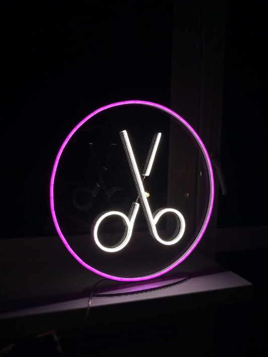 Neon LED Sign - "Caesar" for Barbershops