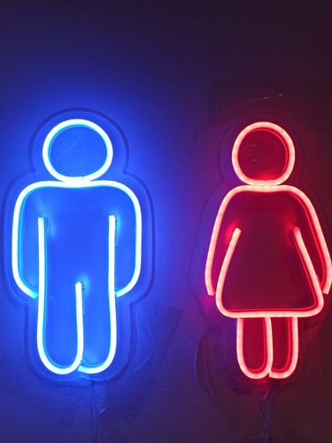 Neon LED Restroom Signs - Male & Female